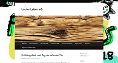 Desktop Screenshot of lauter-leben.de